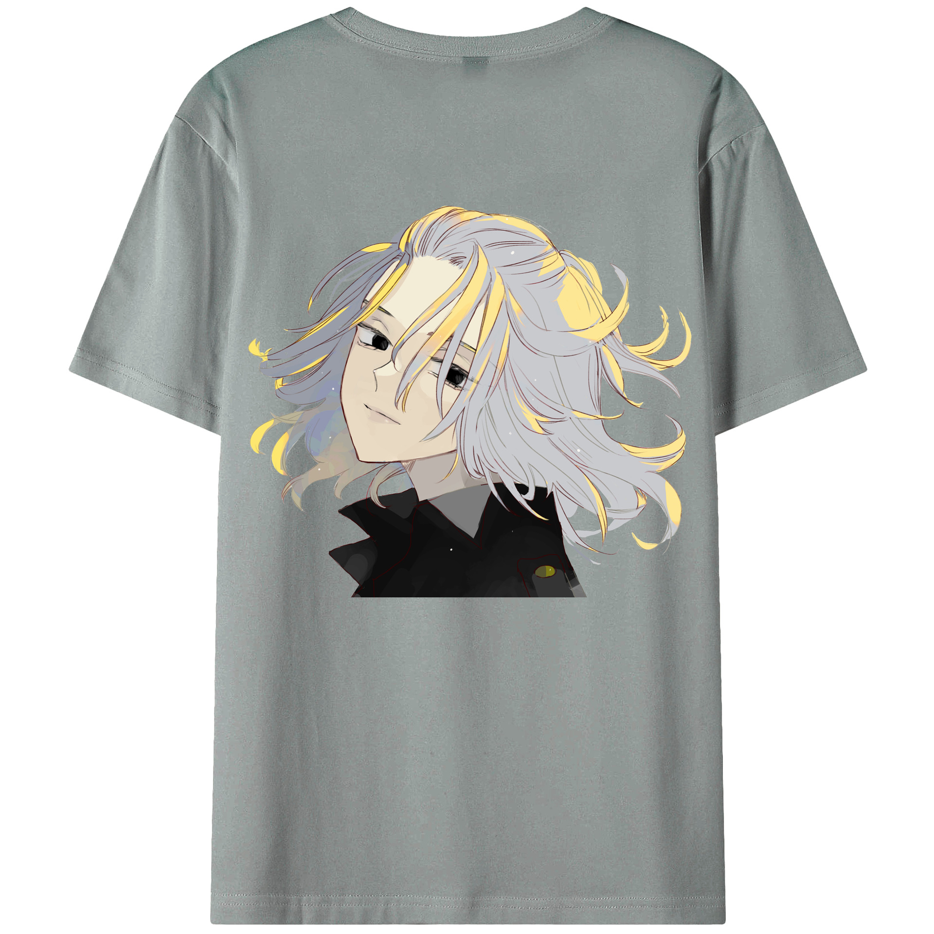 （画像用） 東京リベンジャーズ Tokyo Revengers 綿100％ メンズ半袖Tシャツ（バックプリント） 通気性